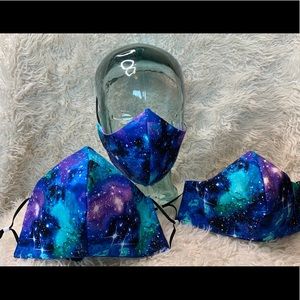 Galaxy print adult face mask - 1 mask only